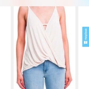 Lush surplice tank top blouse